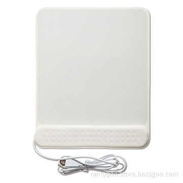 USB Infrared Heat Ergonomic Mouse Pad, Frictionless Resin Coated Surface, Non-skid Rubber Backing